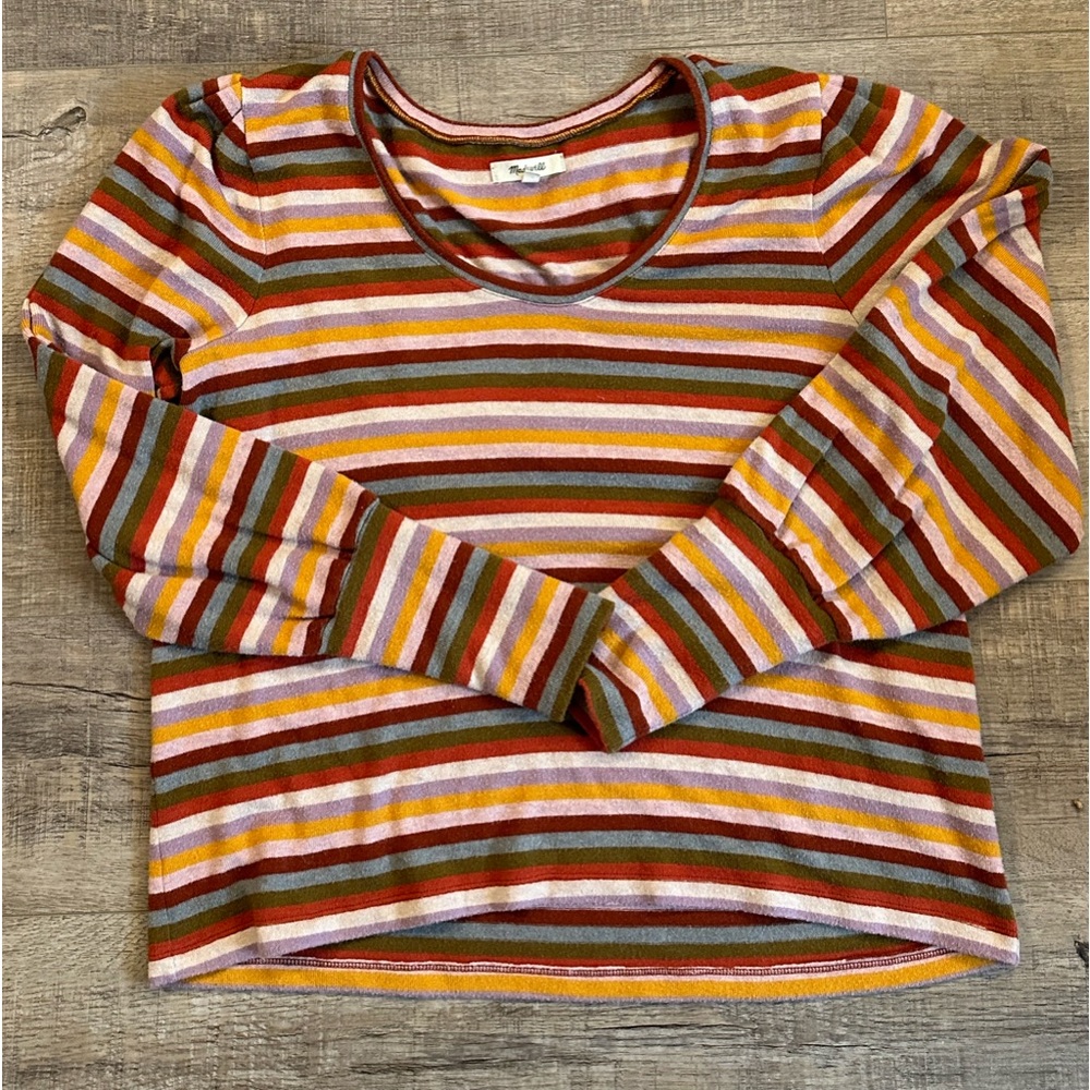 Madewell striped long sleeved top size XL